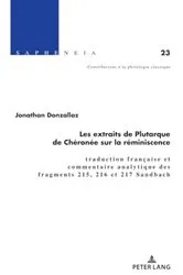 Book cover of Les extraits de Plutarque de Chéronée sur la réminiscence by Thomas Schmidt