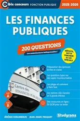 Book cover of Les finances publiques - 200 questions - Catégories A et B - Édition 2025-2026 by Jérôme Kerambrun