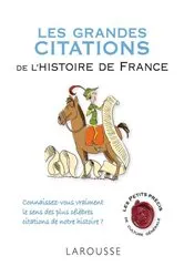 Book cover of Les grandes citations de l'histoire de France by Unknown