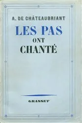 Book cover of Les pas ont chanté by Alphonse de Châteaubriand