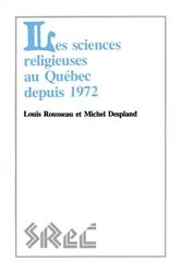 Book cover of Les sciences religieuses au Québec depuis 1972 by Unknown