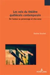 Book cover of Les voix du théâtre québécois contemporain by Serge Jaumain