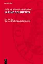 Book cover of Lesefrüchte und Verwandtes by Kurt Latte