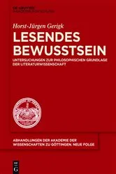 Book cover of Lesendes Bewusstsein by Horst-Jürgen Gerigk