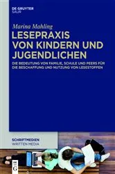 Book cover of Lesepraxis von Kindern und Jugendlichen by Marina Mahling