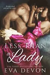 Book cover of Less Than a Lady by Eva Devon