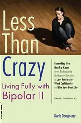 Book cover of Less than Crazy by Karla Dougherty