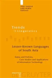 Book cover of Lesser-Known Languages of South Asia by Unknown