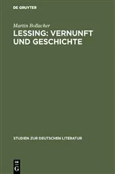 Book cover of Lessing: Vernunft und Geschichte by Martin Bollacher