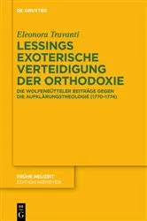 Book cover of Lessings exoterische Verteidigung der Orthodoxie by Eleonora Travanti