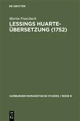 Book cover of Lessings Huarte-Übersetzung (1752) by Unknown