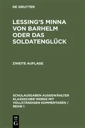 Book cover of Lessing’s Minna von Barhelm oder das Soldatenglück (2nd ed.) by Julius Naumann