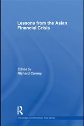 Book cover of Lessons from the Asian Financial Crisis by Richard Carney