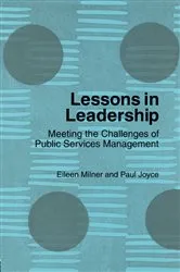 Book cover of Lessons in Leadership by Deane, Jr., John R.