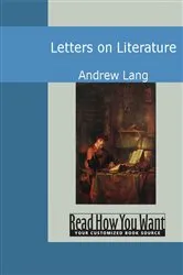 Book cover of Letters on Literature by Andrew Lang