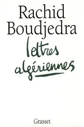 Book cover of Lettres algériennes by Rachid Boudjedra