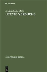 Book cover of Letzte Versuche (2nd ed.) by Josef Hofmiller