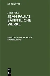 Book cover of Levana oder Erziehlehre (2nd ed.) by Jean Paul