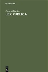 Book cover of Lex publica by Jochen Bleicken