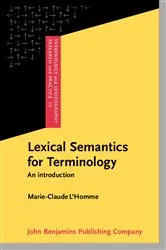 Book cover of Lexical Semantics for Terminology by Marie-Claude L'Homme