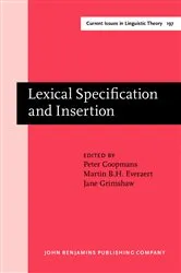 Book cover of Lexical Specification and Insertion by Unknown