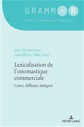Book cover of Lexicalisation de l'onomastique commerciale by Unknown