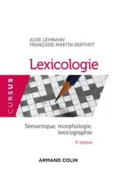 Book cover of Lexicologie - 5e éd. (5th ed.) by Alise Lehmann