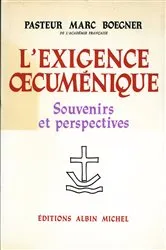 Book cover of L'Exigence oecuménique by Pasteur Marc Boegner