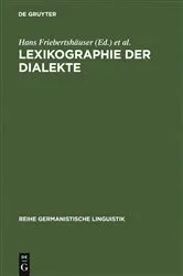 Book cover of Lexikographie der Dialekte by Hans Friebertshäuser