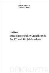 Book cover of Lexikon sprachtheoretischer Grundbegriffe des 17. und 18. Jahrhunderts by Unknown