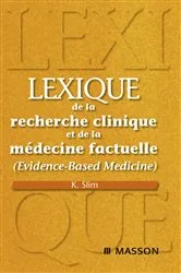Book cover of Lexique de la recherche clinique et de la médecine factuelle by Karem Slim