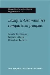 Book cover of Lexiques-Grammaires comparés en français by Jacques Labelle