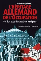 Book cover of L'Héritage allemand de l'Occupation by Cécile Desprairies