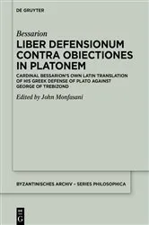 Book cover of Liber Defensionum contra Obiectiones in Platonem by Bessarion