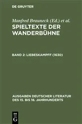 Book cover of Liebeskampff (1630) by Manfred Brauneck
