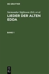 Book cover of Lieder der alten Edda. Band 1 by Unknown
