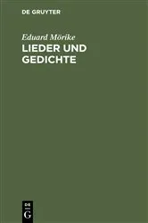 Book cover of Lieder und Gedichte by Eduard Mörike