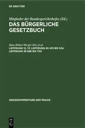 Book cover of Lieferung §§ 433 bis 534. Lieferung §§ 688 bis 700 (12th ed.) by Unknown