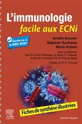 Book cover of L'immunologie facile aux ECNi by Amélie Bouvier