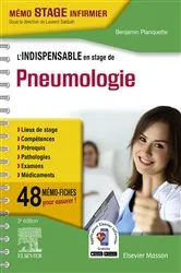 Book cover of L'indispensable en stage de pneumologie (3rd ed.) by Benjamin Planquette