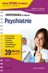 Book cover of L'indispensable en STAGE de Psychiatrie (3rd ed.) by Isabelle Lim-Sabbah
