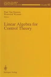 Book cover of Linear Algebra for Control Theory by Paul Van Dooren