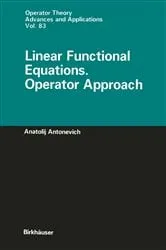 Book cover of Linear Functional Equations. Operator Approach by Unknown