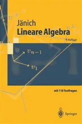 Book cover of Lineare Algebra (9th ed.) by Klaus Jänich