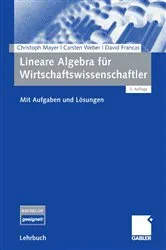 Book cover of Lineare Algebra für Wirtschaftswissenschaftler (3rd ed.) by Unknown