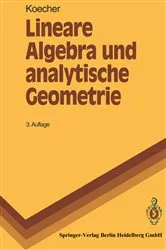 Book cover of Lineare Algebra und analytische Geometrie (3rd ed.) by Unknown