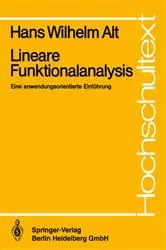 Book cover of Lineare Funktionalanalysis by Hans Wilhelm Alt