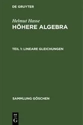 Book cover of Lineare Gleichungen (5th ed.) by Helmut Hasse