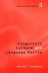Book cover of Linguistic Culture and Language Policy by Unknown