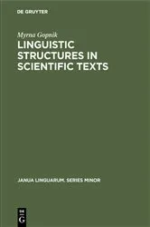 Book cover of Linguistic Structures in Scientific Texts by Unknown